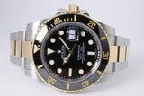 ROLEX 2015 SUBMARINER TWO TONE YELLOW GOLD & STAINLESS STEEL CERAMIC BEZEL 116613 BOX & PAPERS $12,900