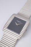 PATEK PHILIPPE 1980s WHITE GOLD DRESS WATCH ONYX DIAL, MECHANICAL MANUAL WIND 3733. WATCH ONLY $18,500