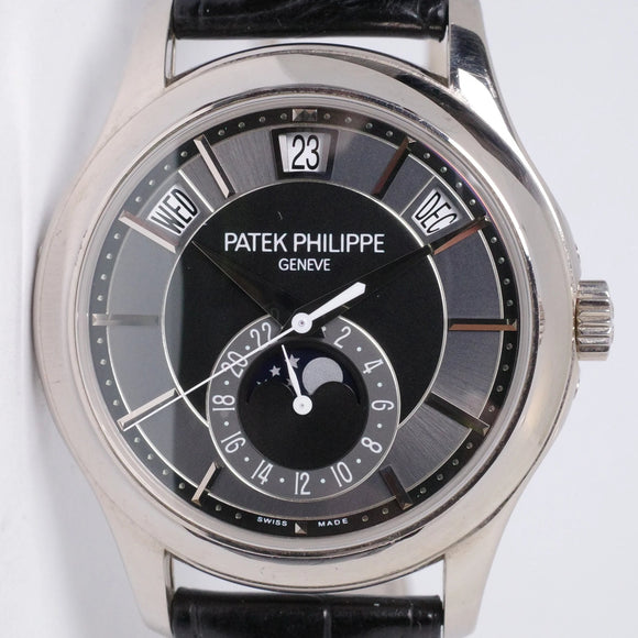 PATEK PHILIPPE 2011 WHITE GOLD ANNUAL CALENDAR GREY DIAL 5205G BOX & PAPERS