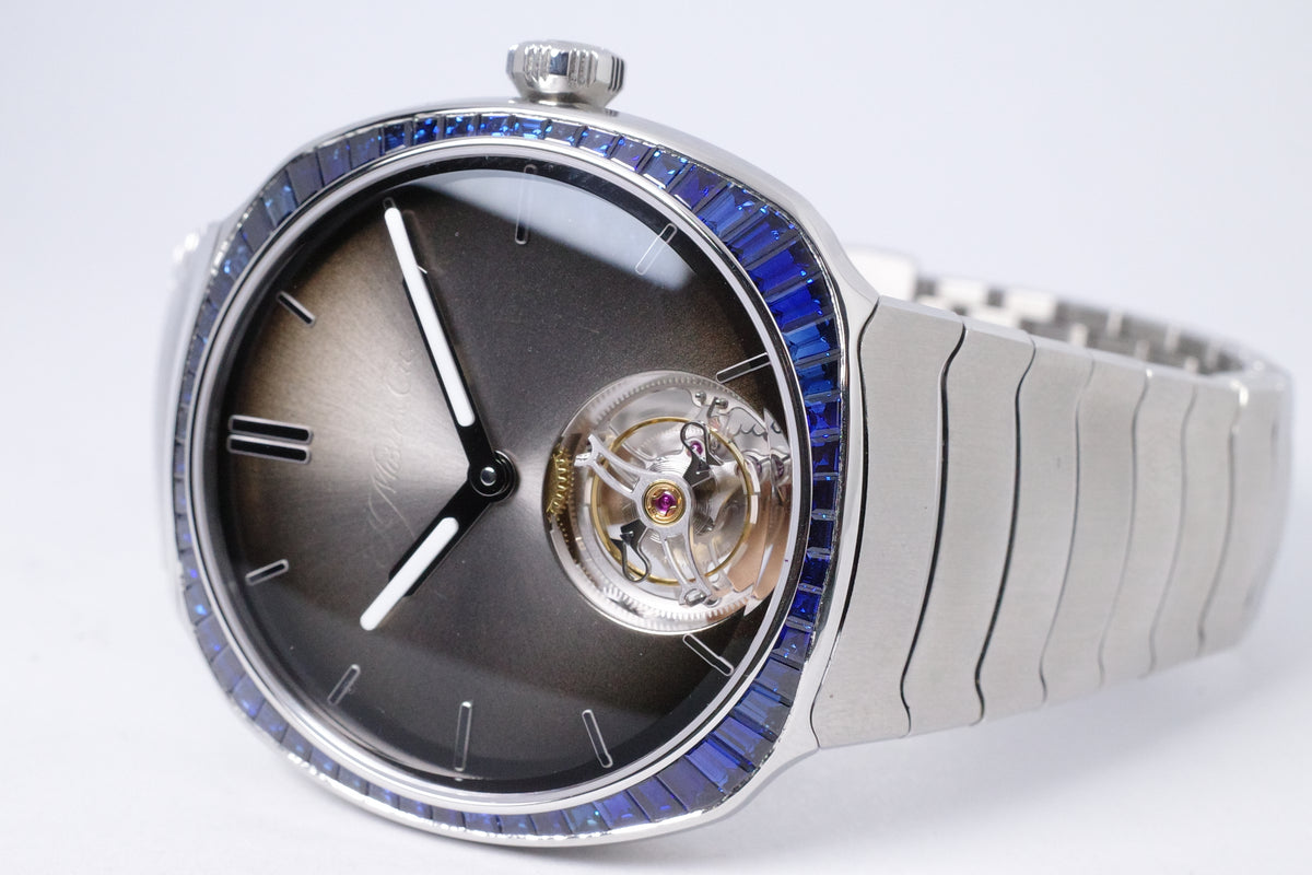 H. MOSER & CIE NEW STREAMLINER BUCHERER BLUE SAPPHIRE BEZEL