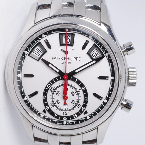 PATEK PHILIPPE ANNUAL CALENDAR CHRONOGRAPH STAINLESS STEEL 5960/1A BOX & PAPERS $48,975