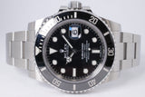 ROLEX 40mm SUBMARINER CERAMIC STAINLESS STEEL 116610 BOX & PAPERS