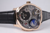GREUBEL FORSEY ROSE GOLD GMT EXECUTION SPECIALE GLOBE TOURBILLON COMPLETE SET BOX & PAPERS, FRESH FACTORY SERVICE WITH RECEIPTS
