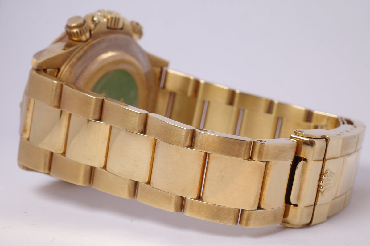 チロル　16568 ROLEX ZENITH YELLOW GOLD DAYTONA VERY RARE BAGUETTE DIAMOND BEZEL