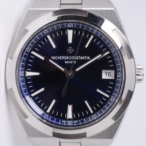 VACHERON CONSTANTIN 2021 STAINLESS STEEL OVERSEAS BLUE DIAL 4500V BOX & PAPERS $23,975