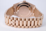 ROLEX 2023 EVEROSE DAY-DATE 40 CHOCOLATE BAGUETTE DIAMOND DIAL 228235 BOX & PAPERS $49,500
