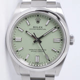 ROLEX 2025 NEW 36mm OYSTER PERPETUAL PISTACHIO DIAL 126000 BOX AND PAPERS
