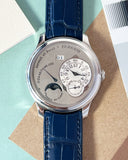 F.P. JOURNE PLATINUM OCTA LUNE MOON PHASE GREY DIAL AUTOMATIC BOX & PAPERS
