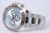ROLEX PLATINUM DAYTONA ICE BLUE  DIAL CERAMIC CHOCOLATE BEZEL 126506 BOX & PAPERS $115,000