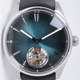 MOSER & CIE PIONEER TOURBILLON BLUE LAGOON DIAL 3804-1205 MINT BOX & PAPERS $32,500