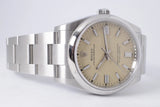 ROLEX 2025 NEW 36mm OYSTER PERPETUAL BEIGE DIAL 126000 BOX AND PAPERS
