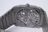 BVLGARI TITANIUM OCTO FINISSIMO SKELETON 8 DAYS 103610 BOX & PAPERS $16,500