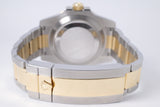 ROLEX TWO TONE SUBMARINER BLUE DIAMOND DIAL 116613 BOX & PAPERS