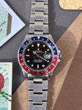 ROLEX PEPSI GMT MASTER STAINLESS STEEL 16700 BOX & PAPERS