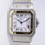 CARTIER TWO TONE SANTOS AUTOMATIC  REF 2961 BOX & PAPERS $4,250