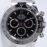 ROLEX 2024 DAYTONA STAINLESS STEEL & CERAMIC BEZEL BLACK DIAL 126500 BOX & PAPERS $28,975