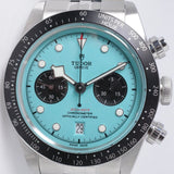 TUDOR NEW 2026 BLACK BAY CHRONOGRAPH FLAMINGO BLUE DIAL M79360N BOX & PAPERS