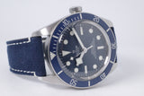 TUDOR 2022 BLACK BAY 58 BLUE ON ON STRAP 79030B MINT BOX & PAPERS