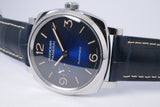 PANERAI RADIOMIR 1940 STAINLESS STEEL BLUE DIAL MINT LIKE NEW BOX & PAPERS $6,200