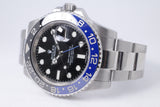 ROLEX GMT BATMAN OYSTER BRACELET MINT 116710 WATCH ONLY