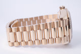 ROLEX 2023 EVEROSE GOLD DAY-DATE 36 PRESIDENT AVENTURINE ROMAN DIAMOND DIAL 128345RBR BOX & PAPERS $68,500