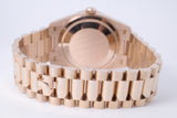 ROLEX 2023 EVEROSE GOLD DAY-DATE 36 PRESIDENT AVENTURINE ROMAN DIAMOND DIAL 128345RBR BOX & PAPERS $68,500