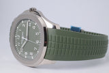 PATEK PHILIPPE NEW 2022 WHITE GOLD AQUANAUT KHAKI GREEN DIAL 5168G BOX & PAPERS