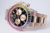 ROLEX NEW 2025 EVEROSE RAINBOW DAYTONA 126595 BOX & PAPERS