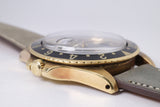 ROLEX 1970 VINTAGE YELLOW GOLD GMT BLACK NIPPLE DIAL 1675 WATCH ONLY $22,500