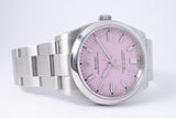 ROLEX 2021 36mm OYSTER PERPETUAL 126000 CANDY PINK DIAL BOX & PAPERS $9,800