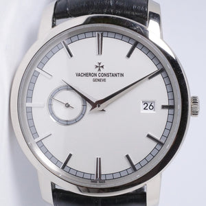 VACHERON CONSTANTIN WHITE GOLD PATRIMONY TRADITIONELLE AUTOMATIC BOX & PAPERS