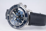 BLANCPAIN FIFTY FATHOMS FLYBACK CHRONOGRAPH BLUE DIAL 5066F BOX & PAPERS $13,500