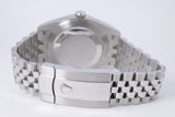 ROLEX 2023 DATEJUST 41 MINT GREEN FLUTED MOTIF DIAL, FLUTED BEZEL JUBILEE BRACELET 126334 BOX & PAPERS