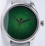 MOSER & CIE ENDEAVOUR CENTRE SECONDS LIME GREEN ENAMEL DIAL MINT BOX & PAPERS