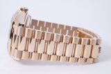 ROLEX 2023 EVEROSE GOLD DAY-DATE 36 PRESIDENT AVENTURINE ROMAN DIAMOND DIAL 128345RBR BOX & PAPERS $68,500