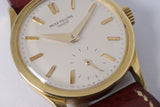 PATEK PHILIPPE VINTAGE YELLOW GOLD CALATRAVA REF.96 WATCH & ARCHIVE PAPERS