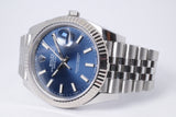 ROLEX 2020 DATEJUST 41 BLUE DIAL JUBILEE BRACELET 126334 BOX AND PAPERS $13,975