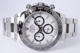ROLEX 2024 DAYTONA STAINLESS STEEL & CERAMIC BEZEL WHITE DIAL 126500 BOX & PAPERS $34,950