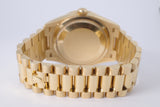 ROLEX YELLOW GOLD DAY-DATE 36 PRESIDENT MOP DIAMOND DIAL 128348RBR BOX & PAPERS