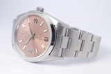 ROLEX 34mm AIR KING PINK COPPER DIAL REF 14000 UNPOLISHED MINT BOX & PAPERS $5,500