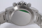 ROLEX NEW / NOS 2019 DAYTONA STAINLESS CERAMIC BEZEL WHITE DIAL FULL STICKERS 116500 BOX & PAPERS