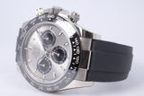 ROLEX WHITE GOLD DAYTONA OYSTER FLEX RUBBER STRAP 116519LN BOX & PAPERS $43,975
