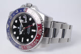 ROLEX 2023 STAINLESS STEEL CERAMIC GMT MASTER II 126710BLRO PEPSI OYSTER BOX & PAPERS