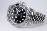 ROLEX NEW 2024 GMT "BRUCE WAYNE" BLACK & GREY BEZEL JUBILEE BRACELET 126710 GRNR BOX & PAPERS