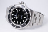 ROLEX 2004 STAINLESS STEEL NO DATE SUBMARINER MINT 14060M BOX & PAPERS