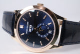 PATEK PHILIPPE 2024 ROSE GOLD ANNUAL CALENDAR BLUE BAGUETTE DIAMOND DIAL 5396R BOX & PAPERS $54,500