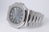 PATEK PHILIPPE JUMBO NAUTILUS STAINLESS STEEL BLUE DIAL 5711/1A-010 BOX & PAPERS