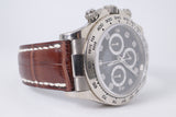 ROLEX WHITE GOLD DAYTONA BLACK DIAMOND DIAL 116519 WATCH ONLY $24,500