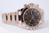 ROLEX NEW 2026 EVEROSE GOLD DAYTONA CHOCOLATE DIAL 126505 BOX PAPERS
