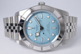 TUDOR NEW 2025 BLACK BLACK DAY 54 LAGOON BLUE M79000-0001 BOX & PAPERS